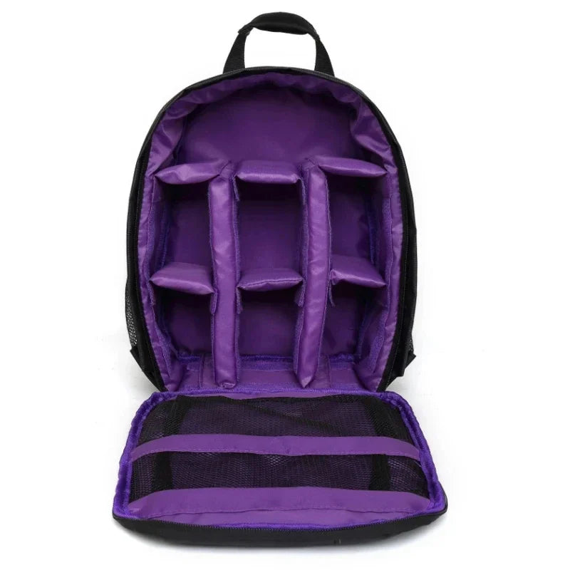 Sac à dos photo rembourré pour appareil et objectifs