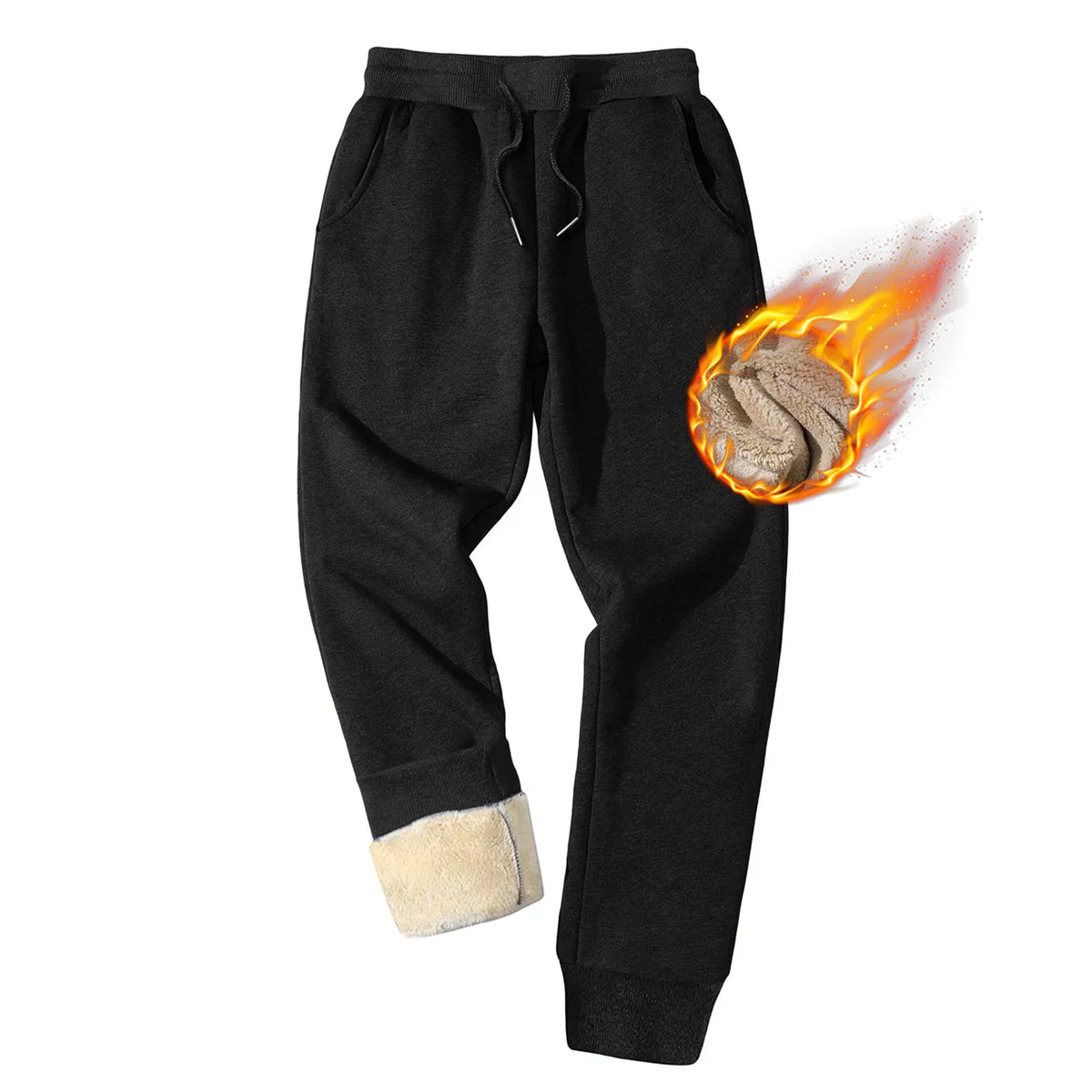 Pantalon de jogging doublé sherpa homme