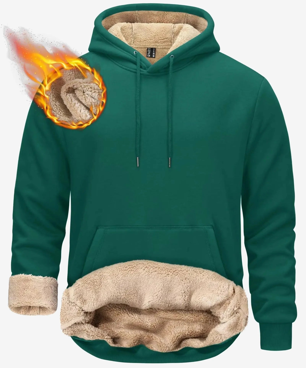 Sweat polaire à capuche homme