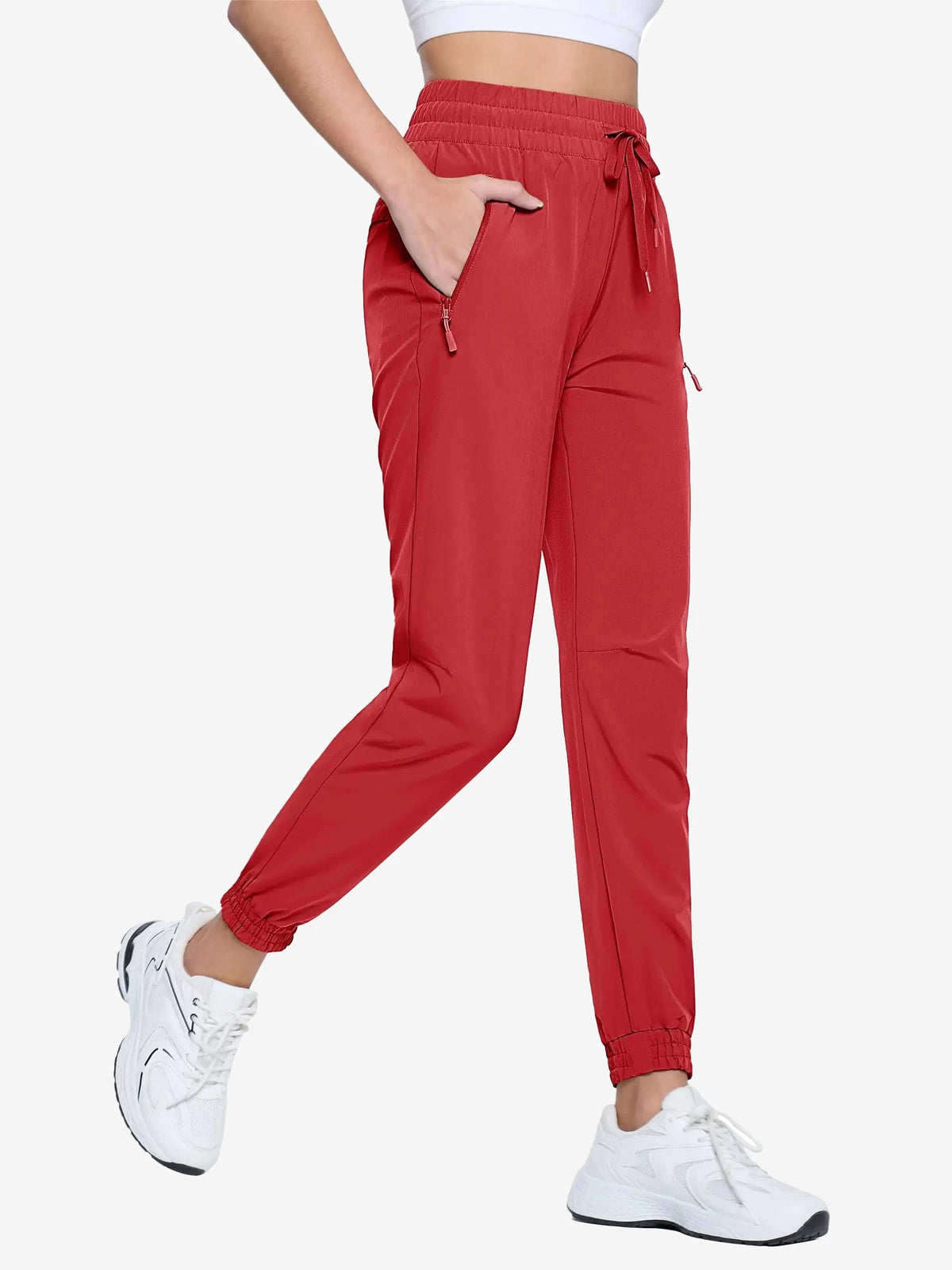 Pantalon de randonnée femme léger à cordon