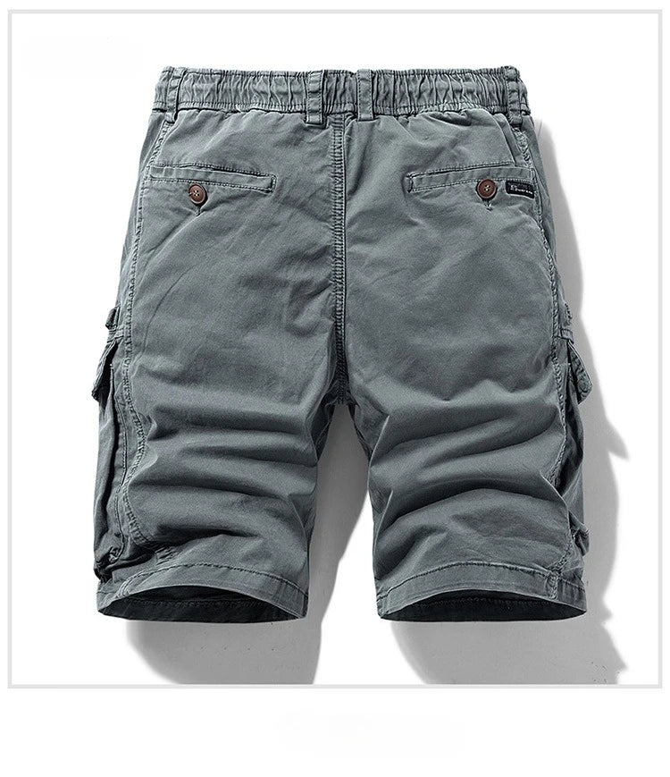 Short cargo homme multi-poches en coton