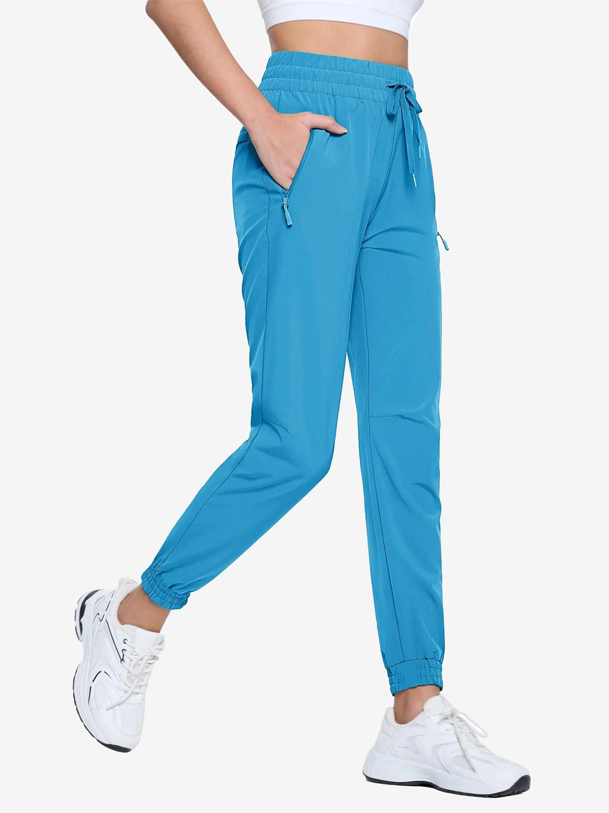 Pantalon de randonnée femme léger à cordon
