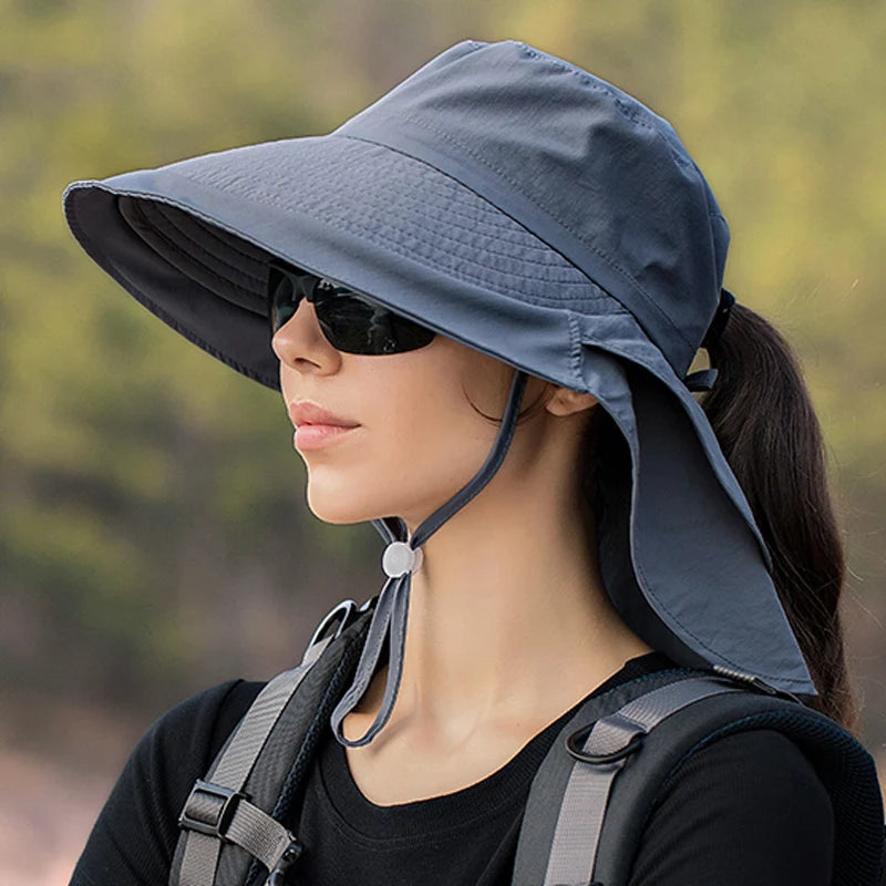 Chapeau randonnée cache soleil femme