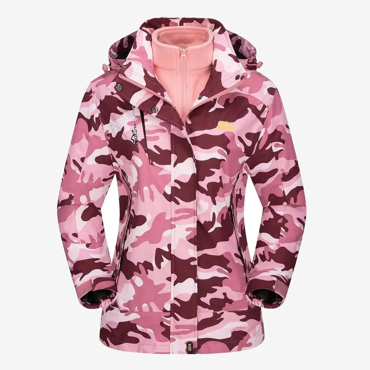 Veste de randonnée femme 3 en 1 à polaire amovible