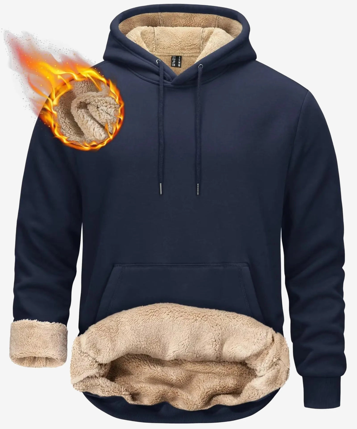 Sweat polaire à capuche homme