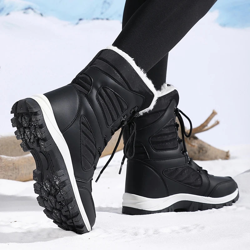 Bottes de neige montantes femme