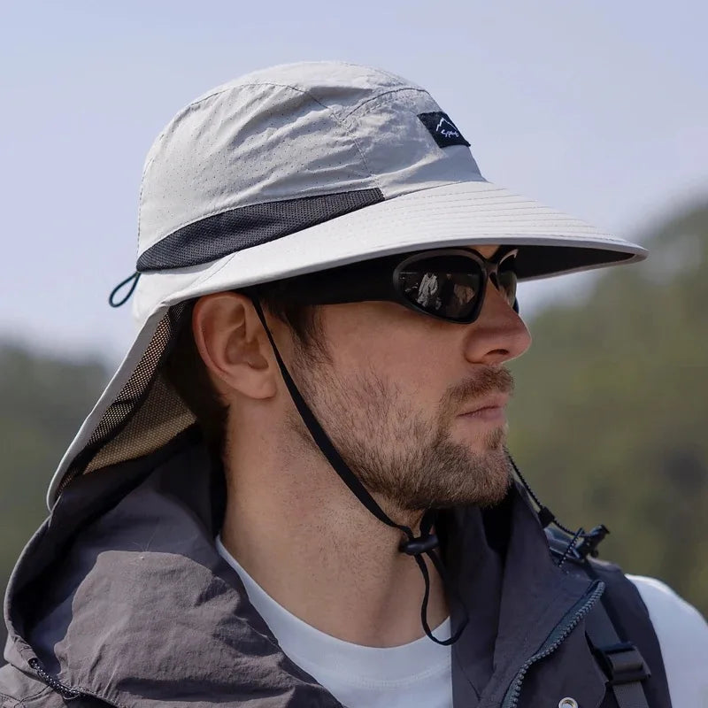 chapeau randonnée rabat de nuque