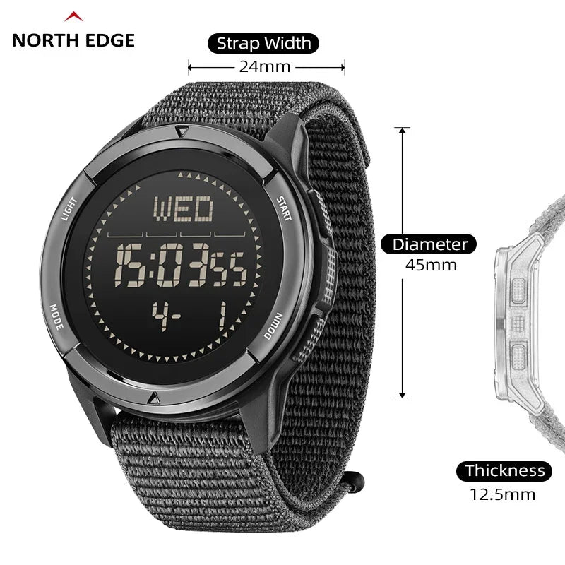 Montre digital de randonnée en carbone