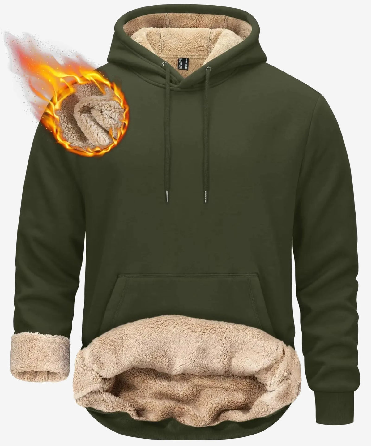Sweat polaire à capuche homme