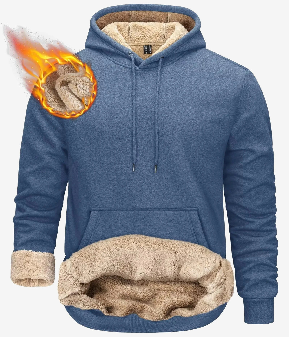 Sweat polaire à capuche homme