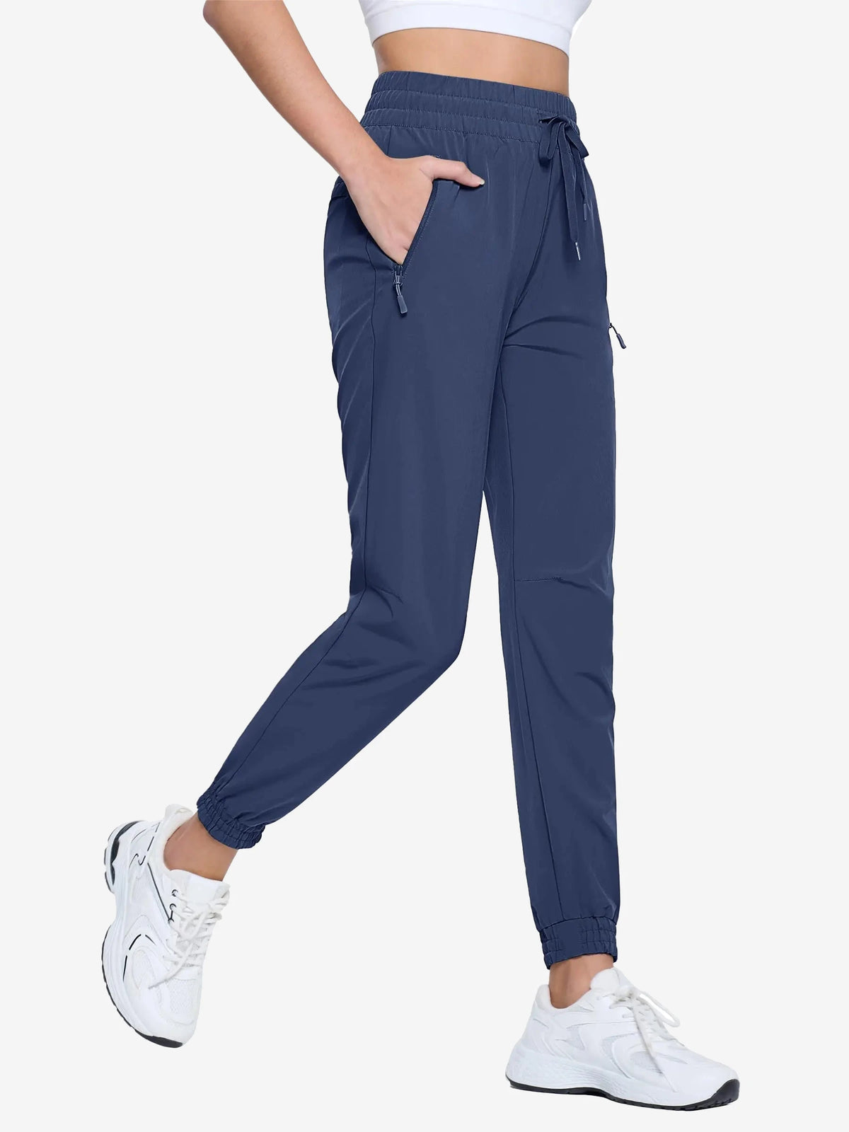 Pantalon de randonnée femme léger à cordon