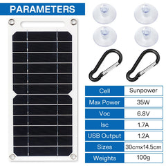 Panneau solaire randonnée 5 V / 35 W