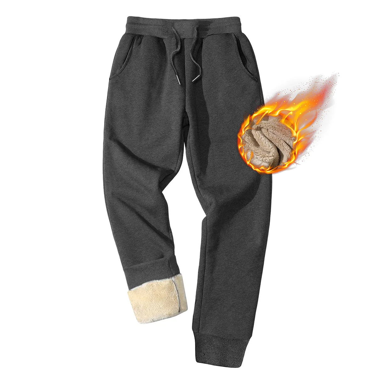 Pantalon de jogging doublé sherpa homme