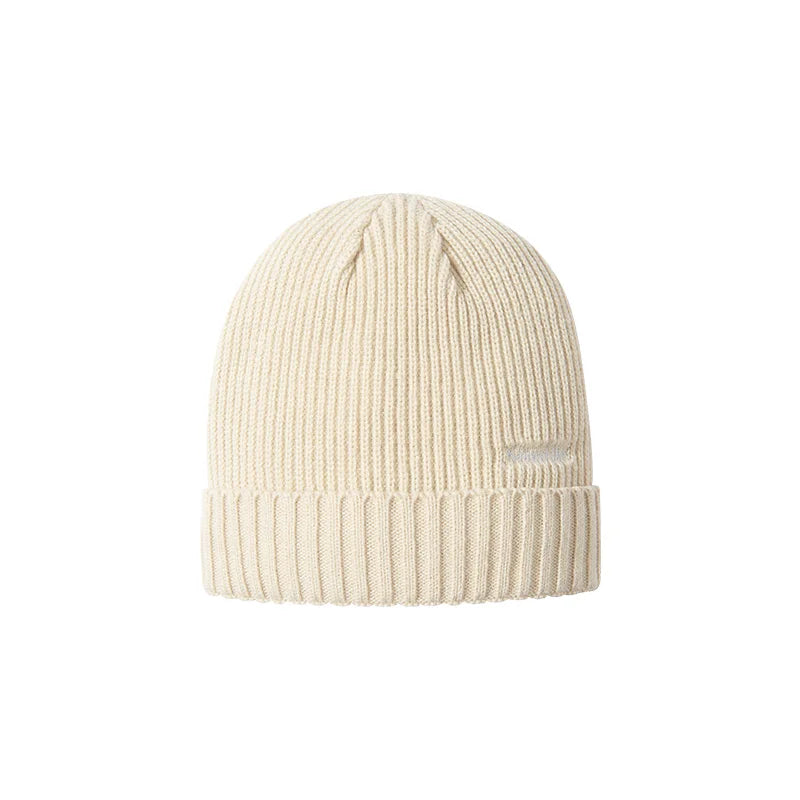 Bonnet à revers en laine, coloris bicolores