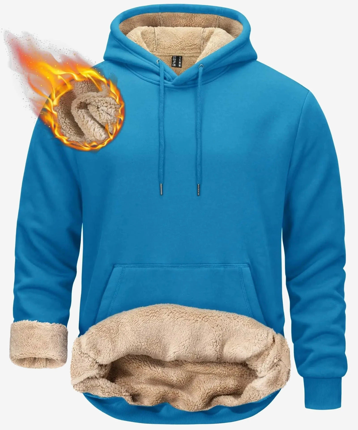 Sweat polaire à capuche homme