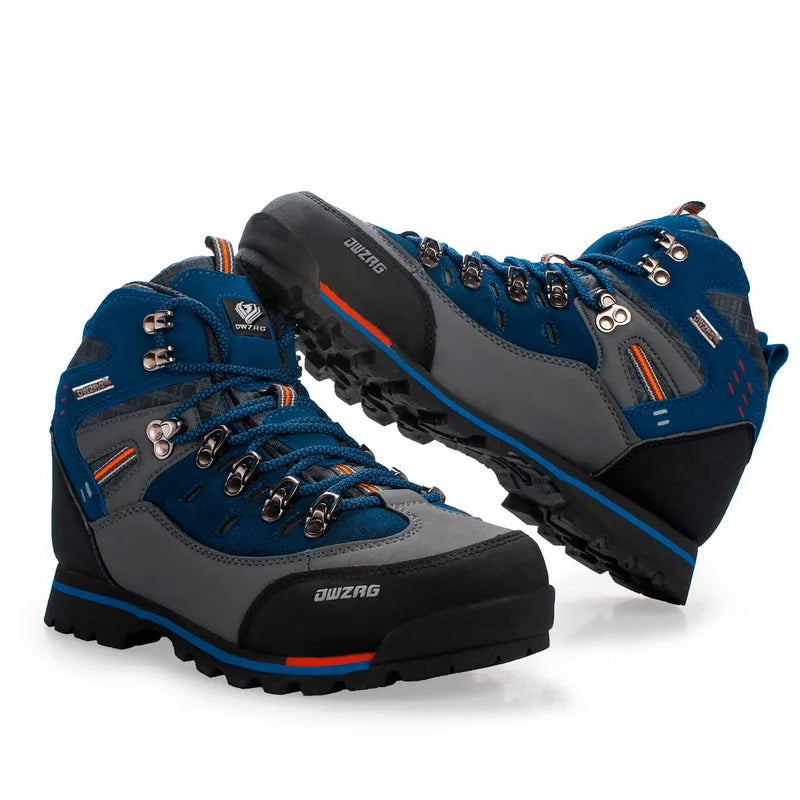 Chaussures de randonnée homme imperméables en cuir