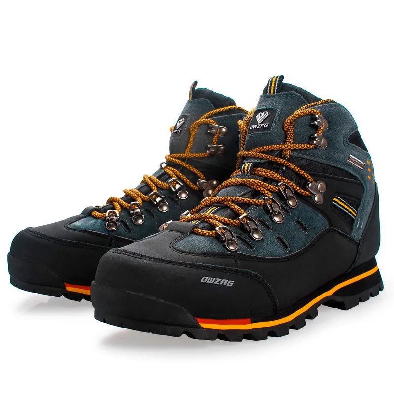 Chaussures de randonnée homme imperméables en cuir