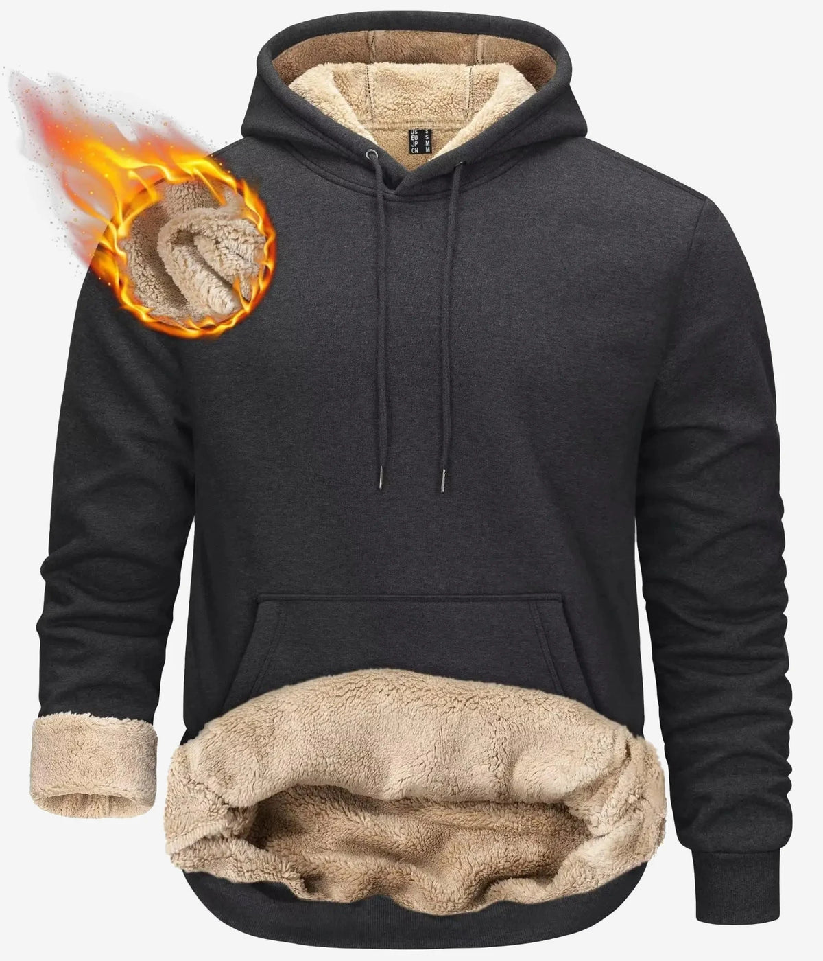 Sweat polaire à capuche homme