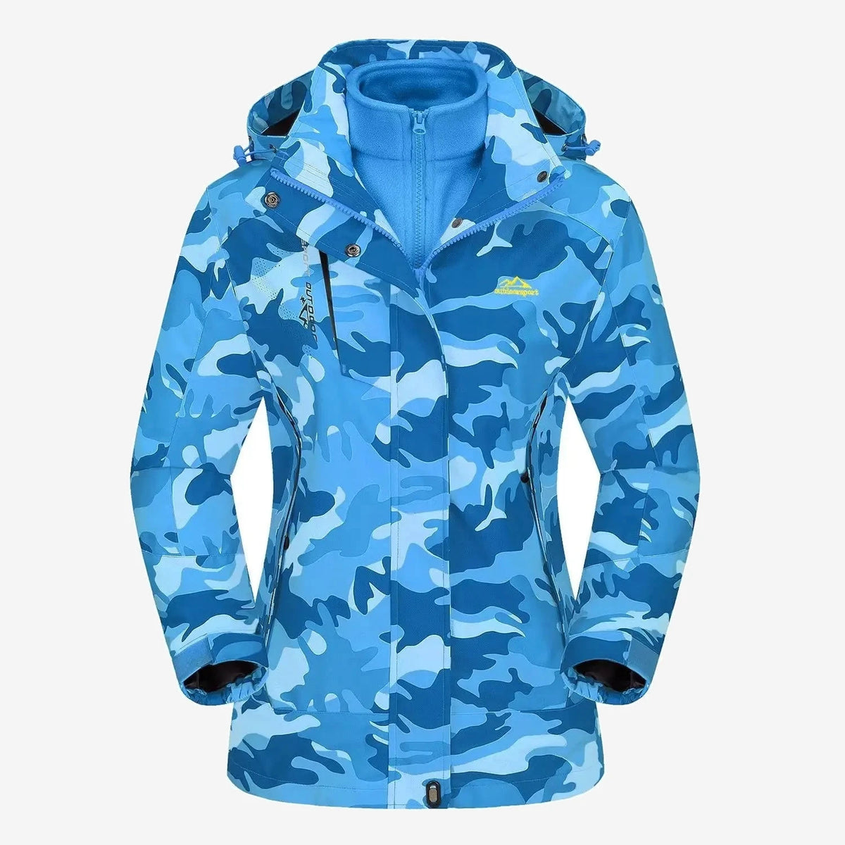 Veste de randonnée femme 3 en 1 à polaire amovible