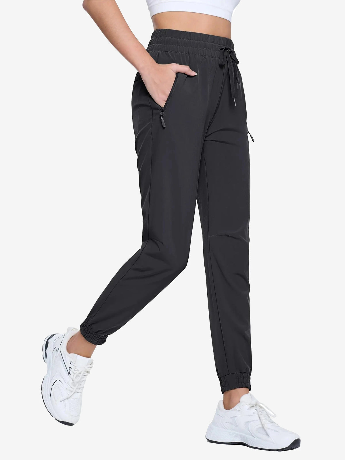 Pantalon de randonnée femme léger à cordon