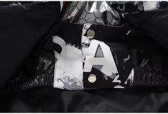Veste de ski imprimée à capuche homme