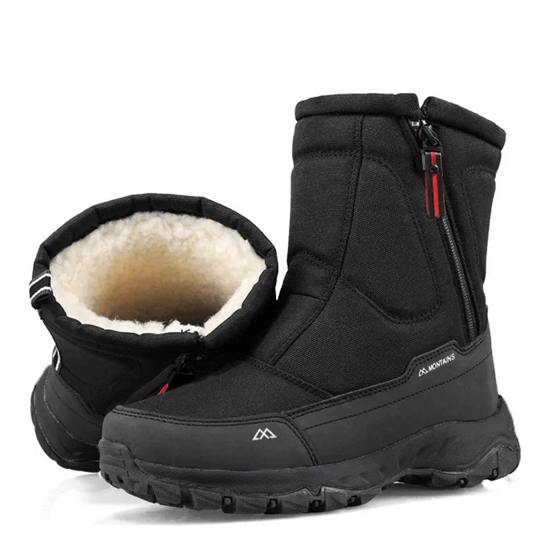 Bottes de neige imperméables doublées pour homme