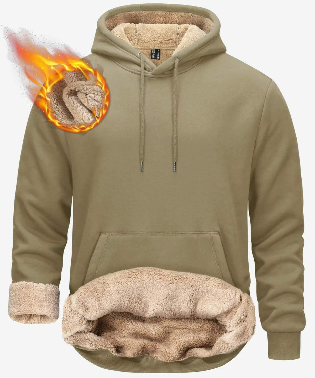 Sweat polaire à capuche homme
