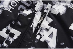 Veste de ski imprimée à capuche homme