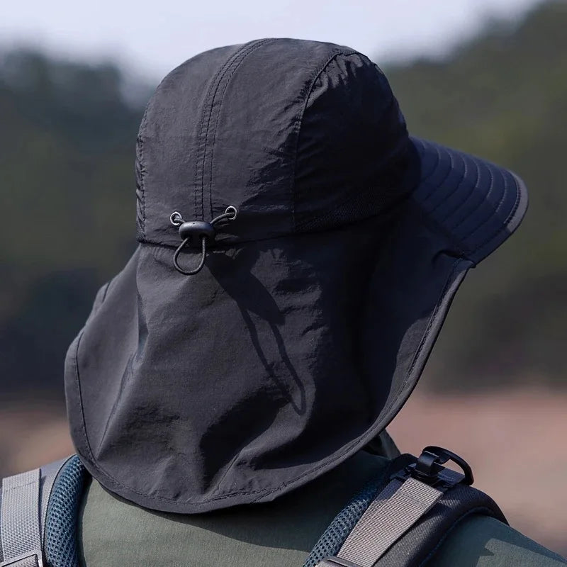 chapeau randonnée rabat de nuque