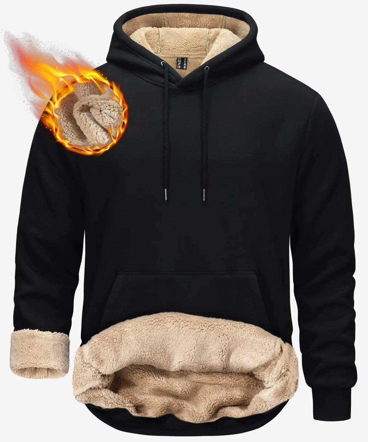 Sweat polaire à capuche homme