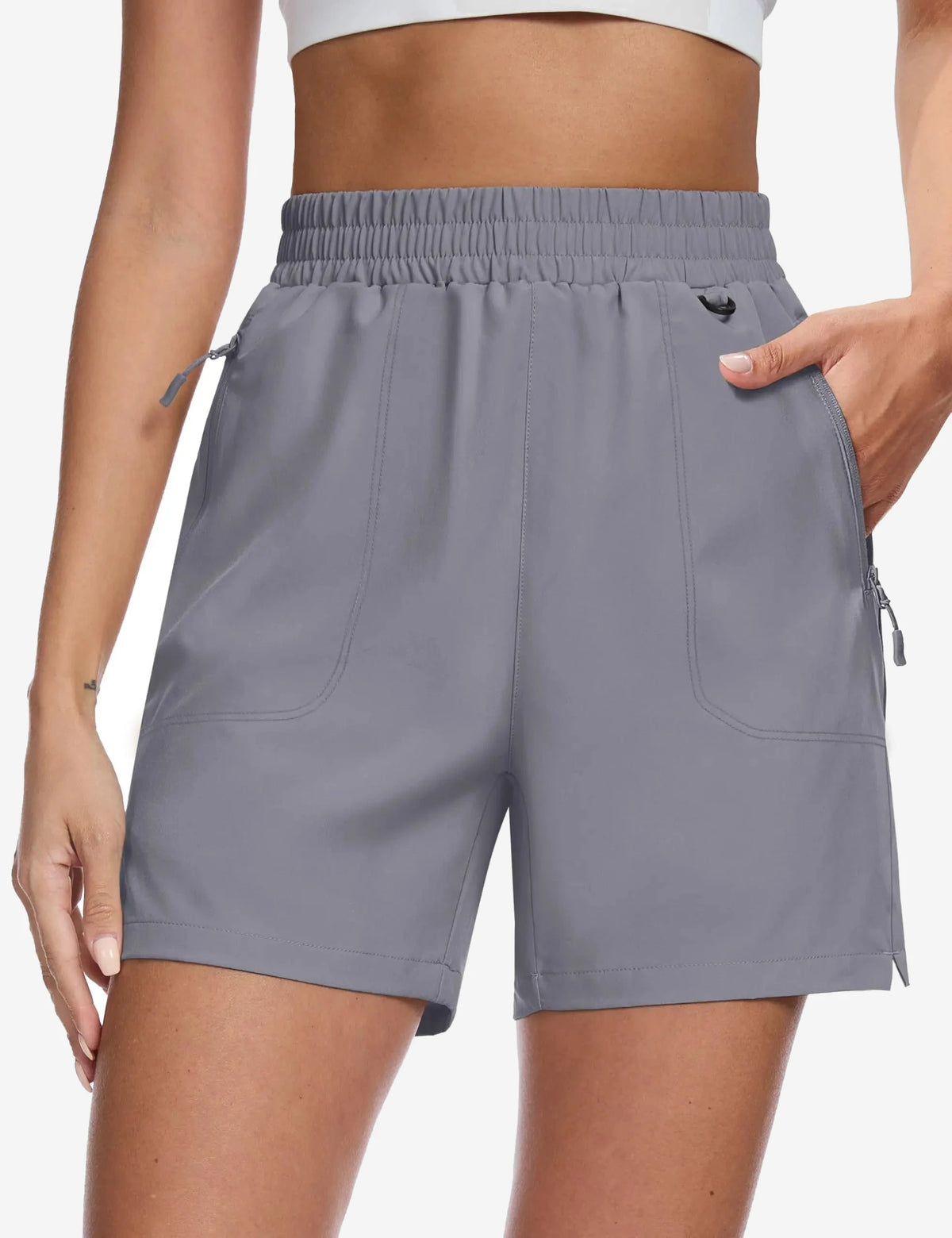 Short de randonnée léger femme 3 poches