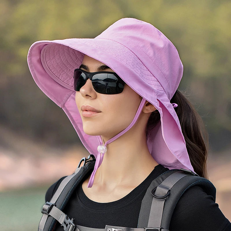 Chapeau randonnée cache soleil femme