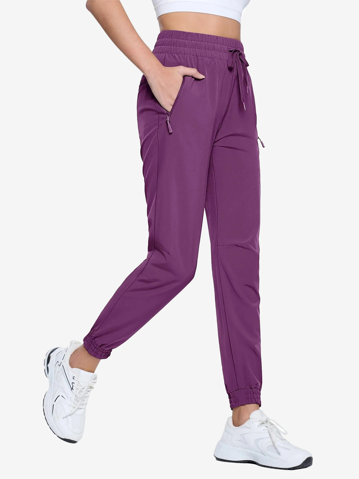 Pantalon de randonnée femme léger à cordon