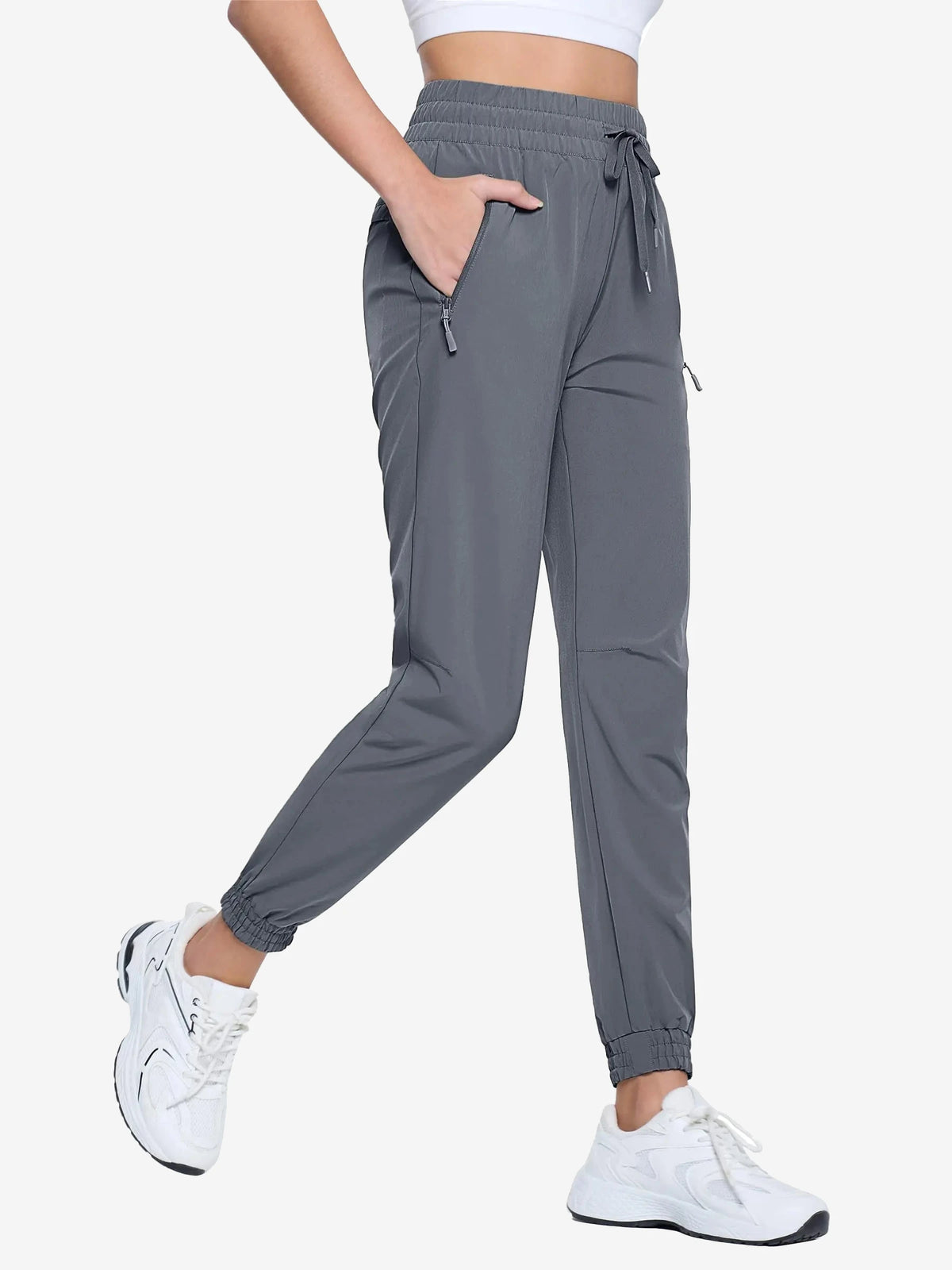 Pantalon de randonnée femme léger à cordon