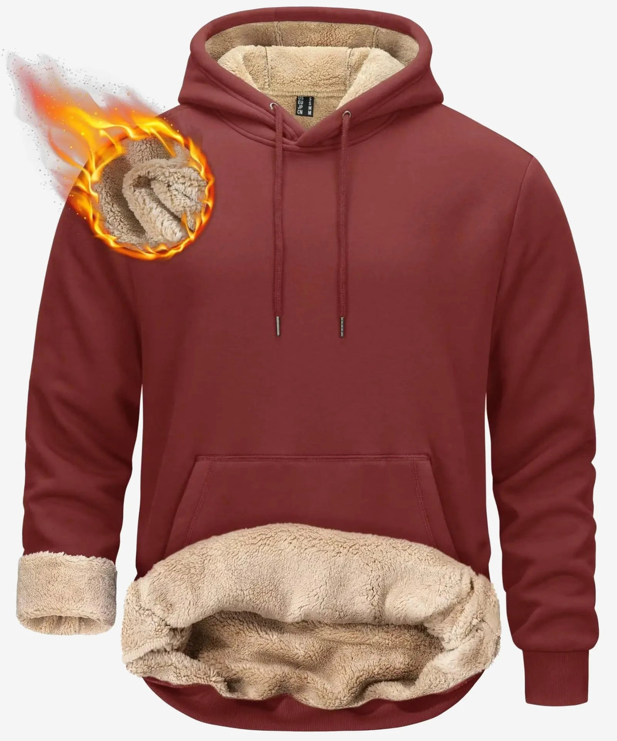 Sweat polaire à capuche homme