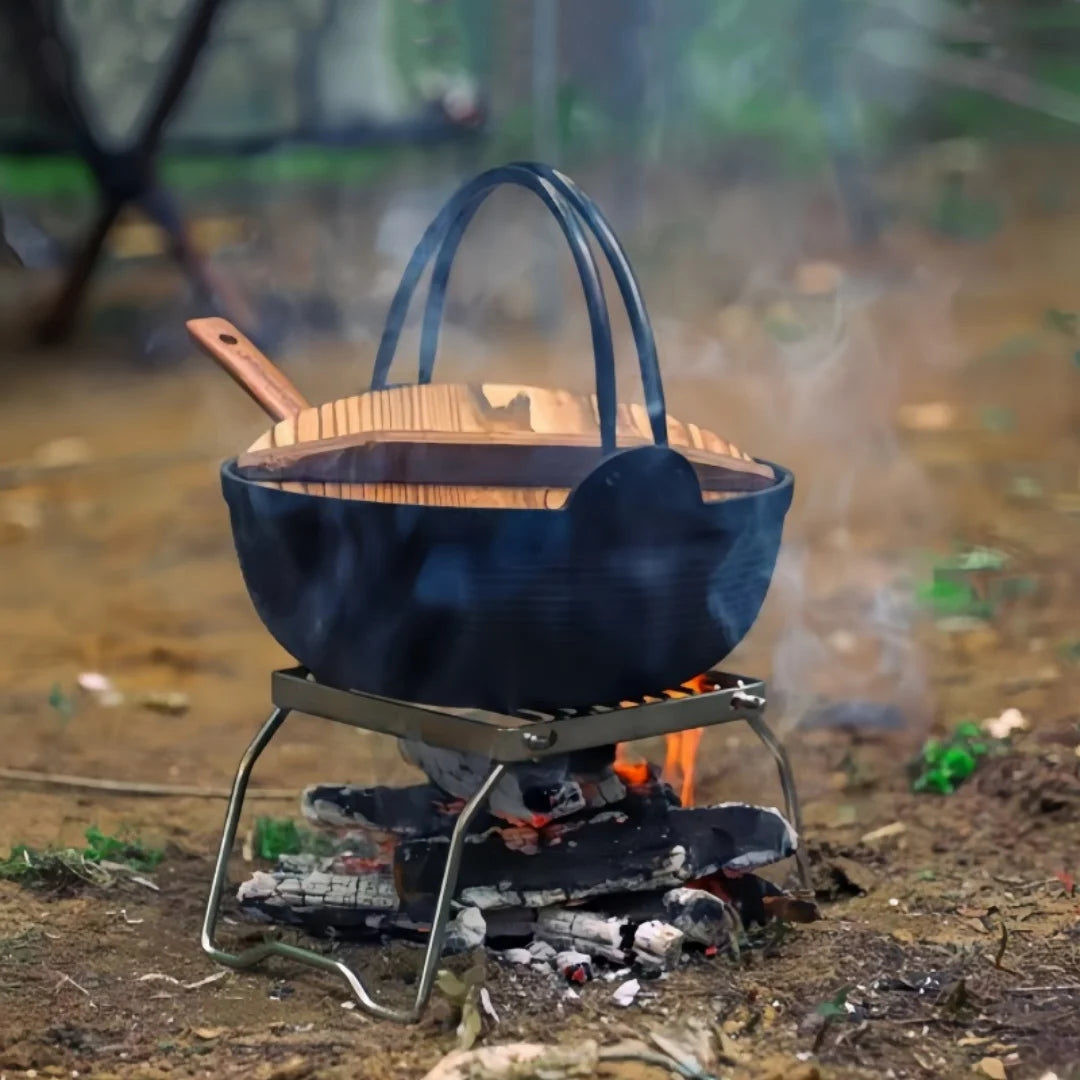 Support de barbecue randonnée