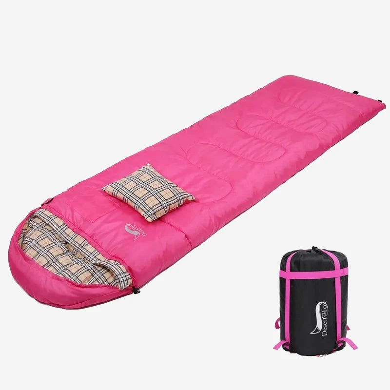 Sac de couchage flanelle avec oreiller 220 cm