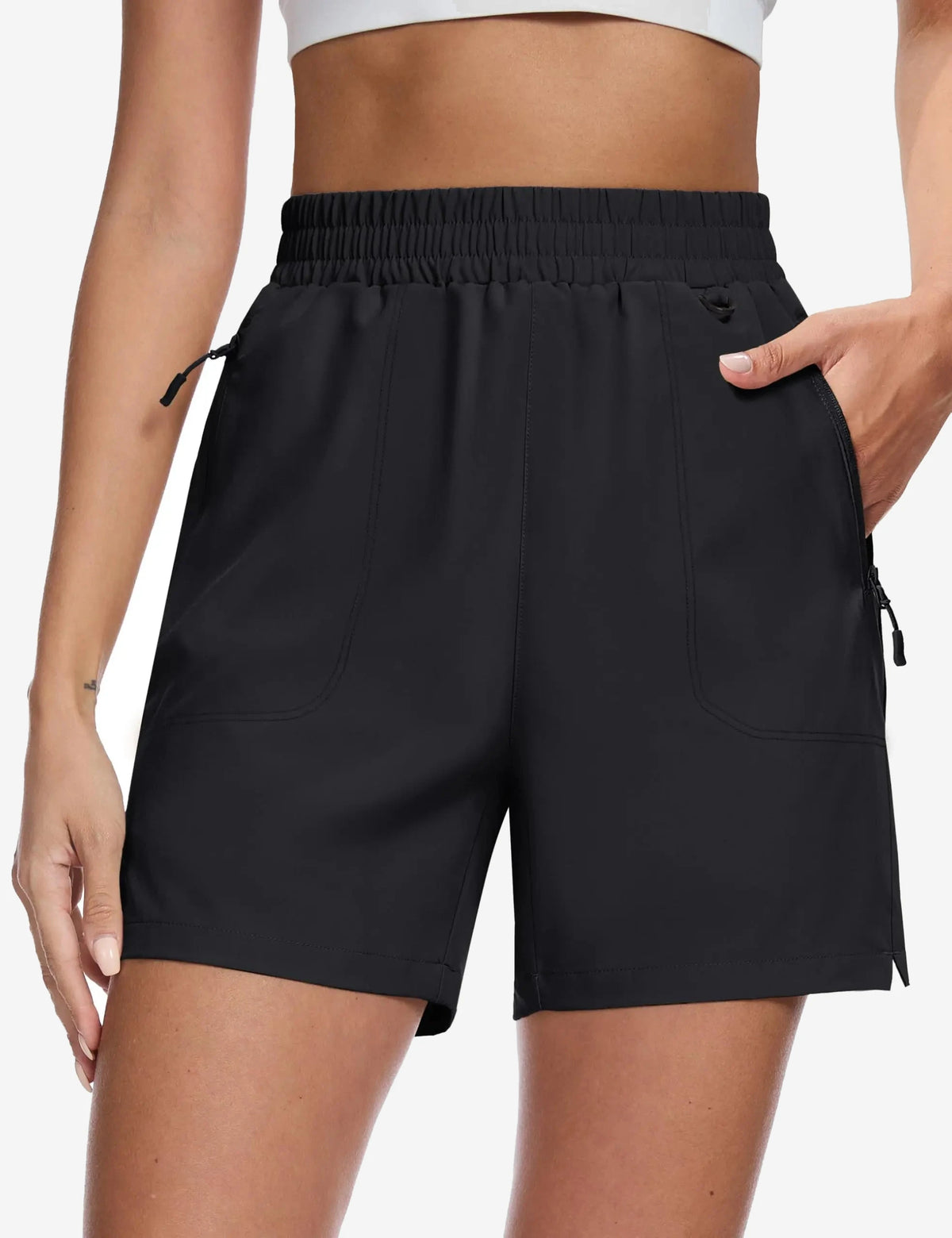 Short de randonnée léger femme 3 poches