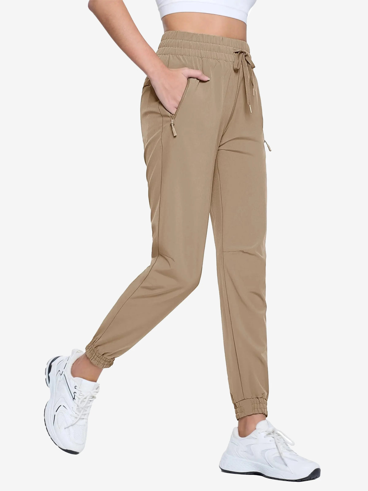 Pantalon de randonnée femme léger à cordon