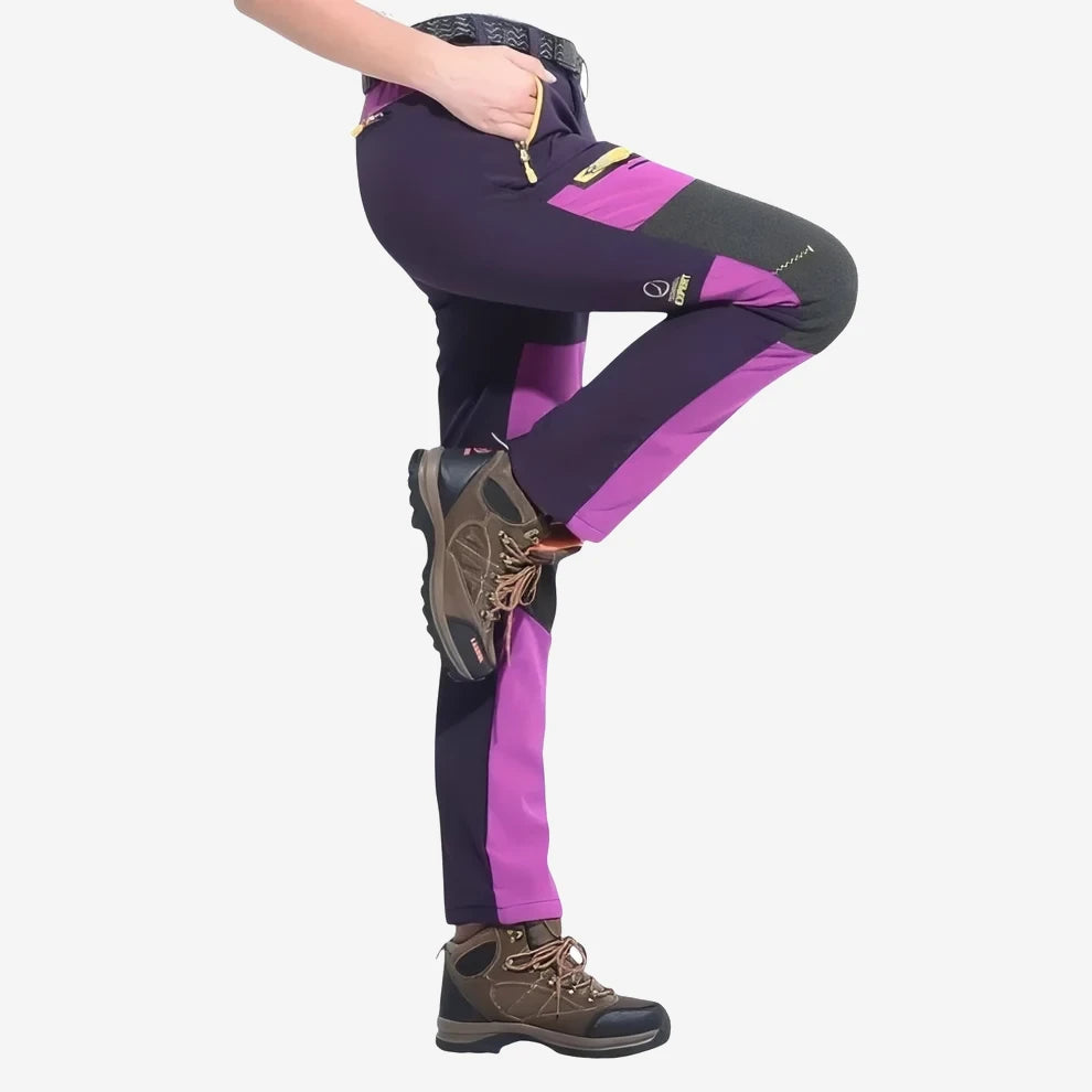 Pantalon de randonnée femme déperlant et coupe-vent