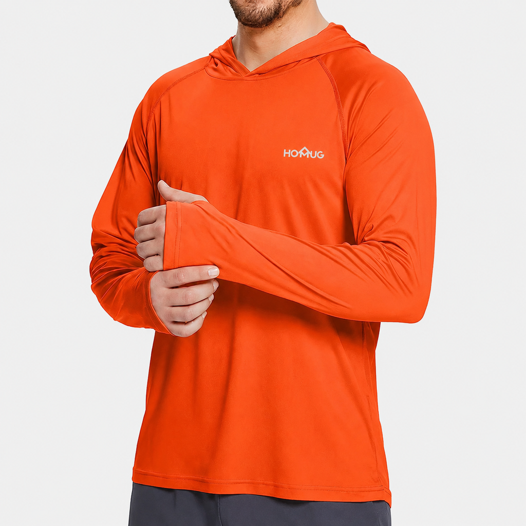 T-shirt à capuche randonnée anti UV homme UPF50+