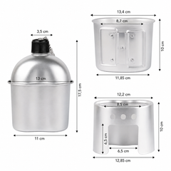 Gourde multifonctionnelle 4 pièces