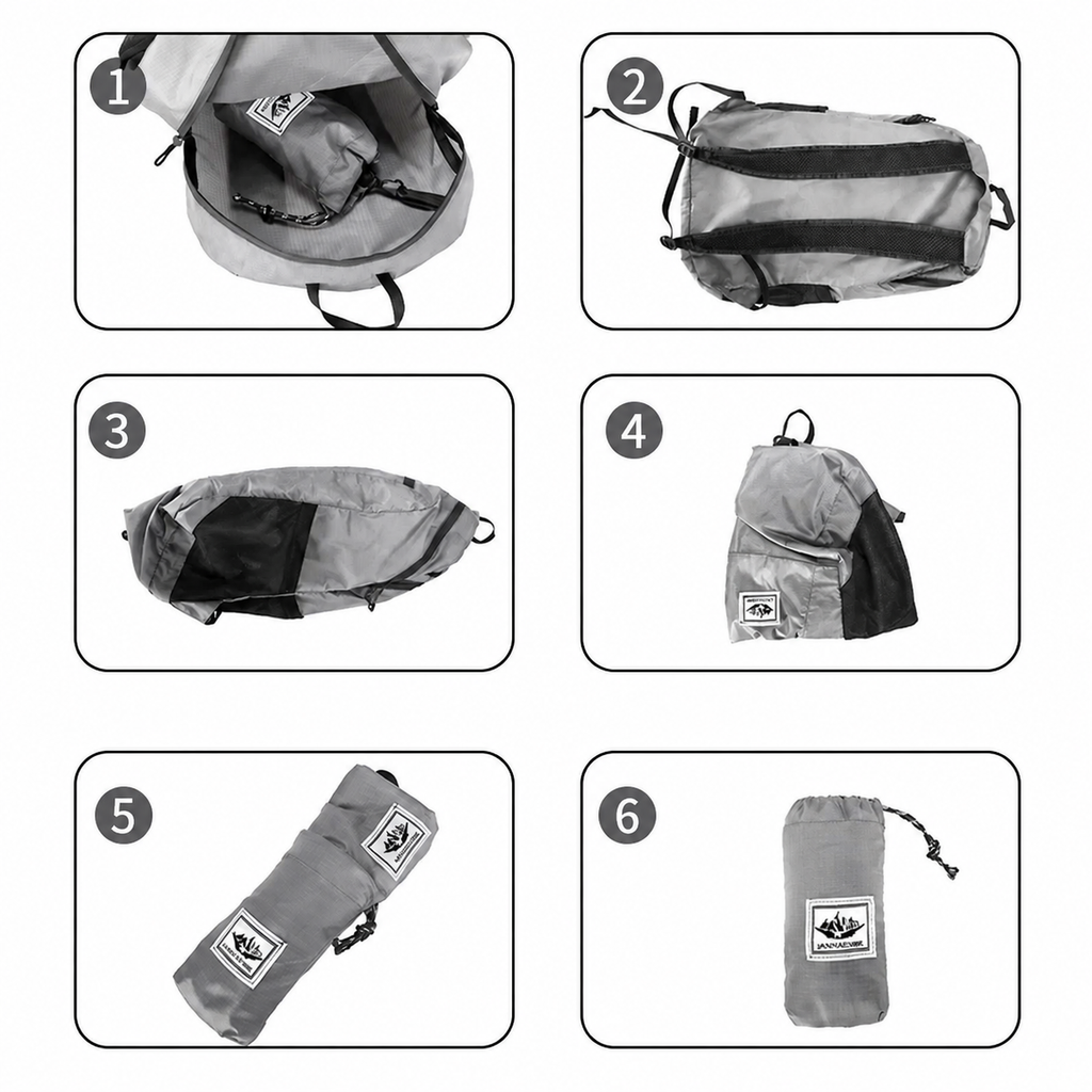 Sac à dos pliable de randonnée 20 L en polyester