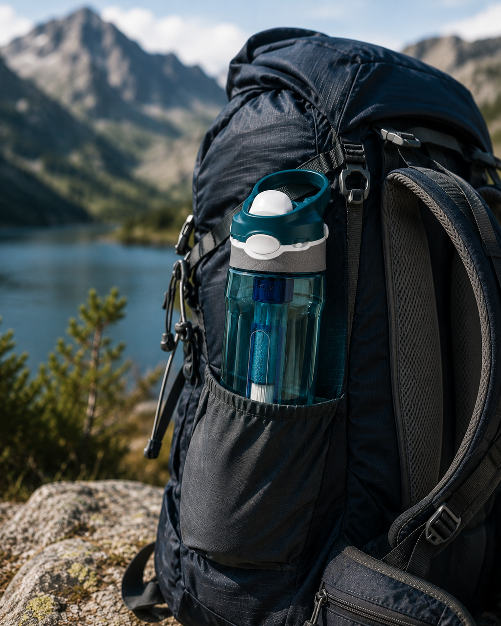 gourde filtrante 750 ml