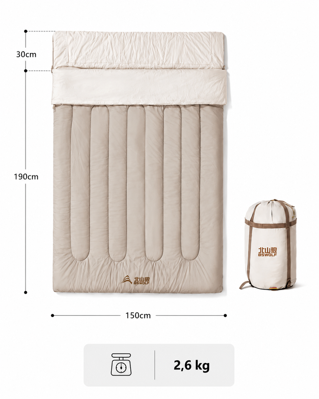 Sac de couchage camping 2 personnes