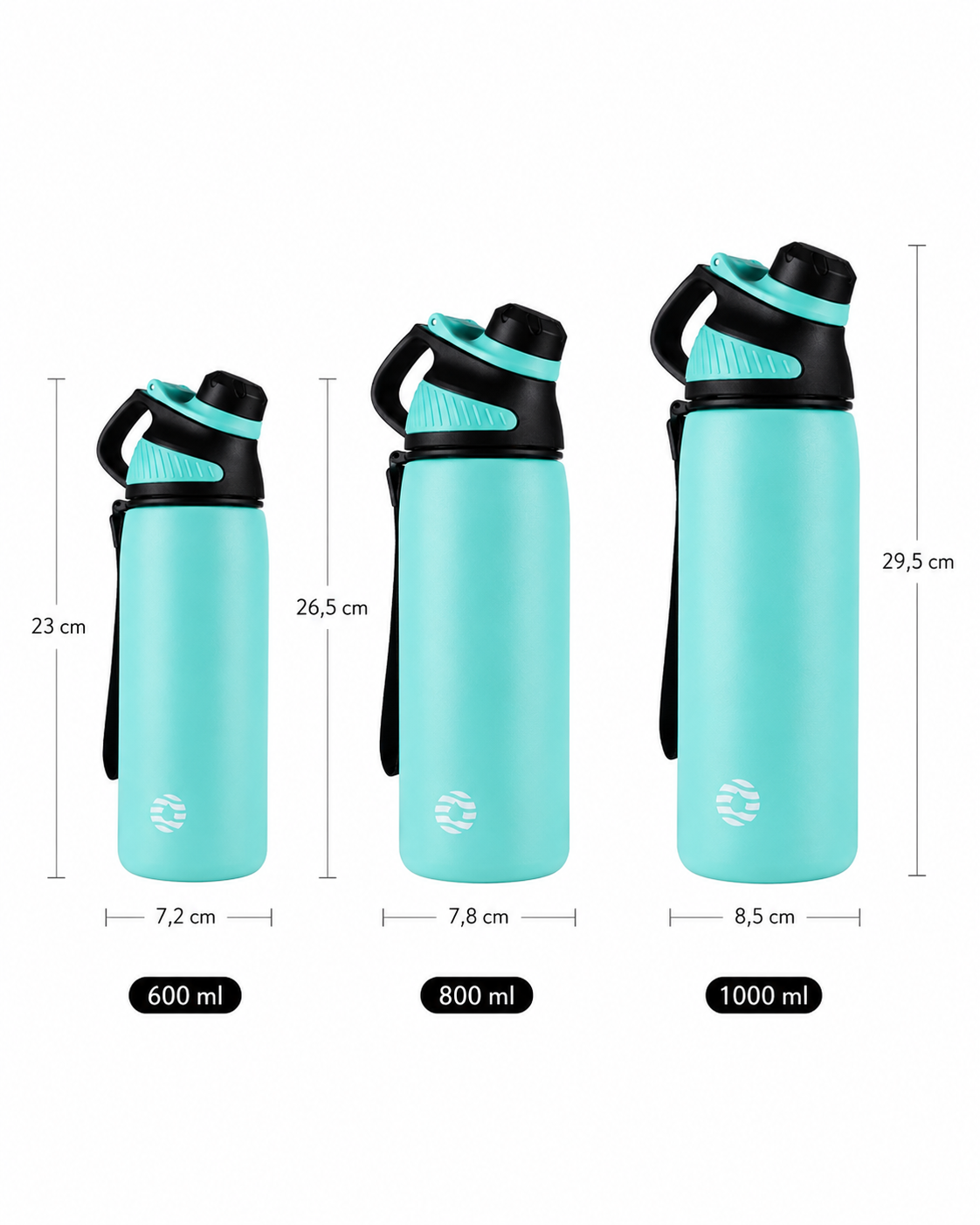 Gourdes isotherme acier inoxydable 1000ml