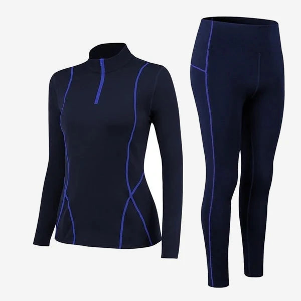 Ensemble technique respirant femme à manches longues