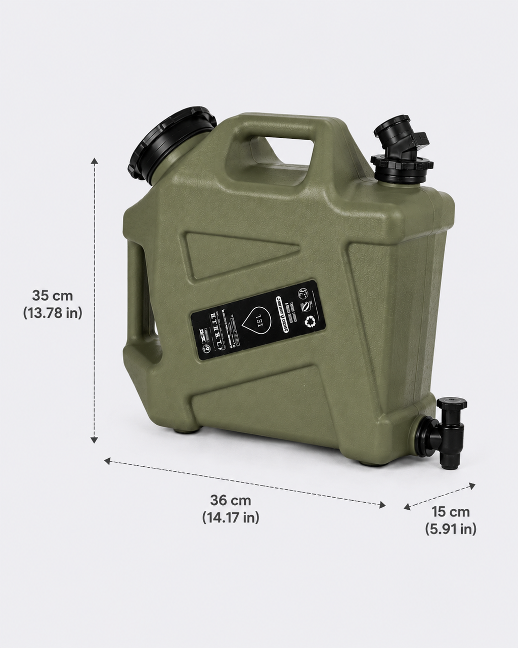 Seau eau camping 12L