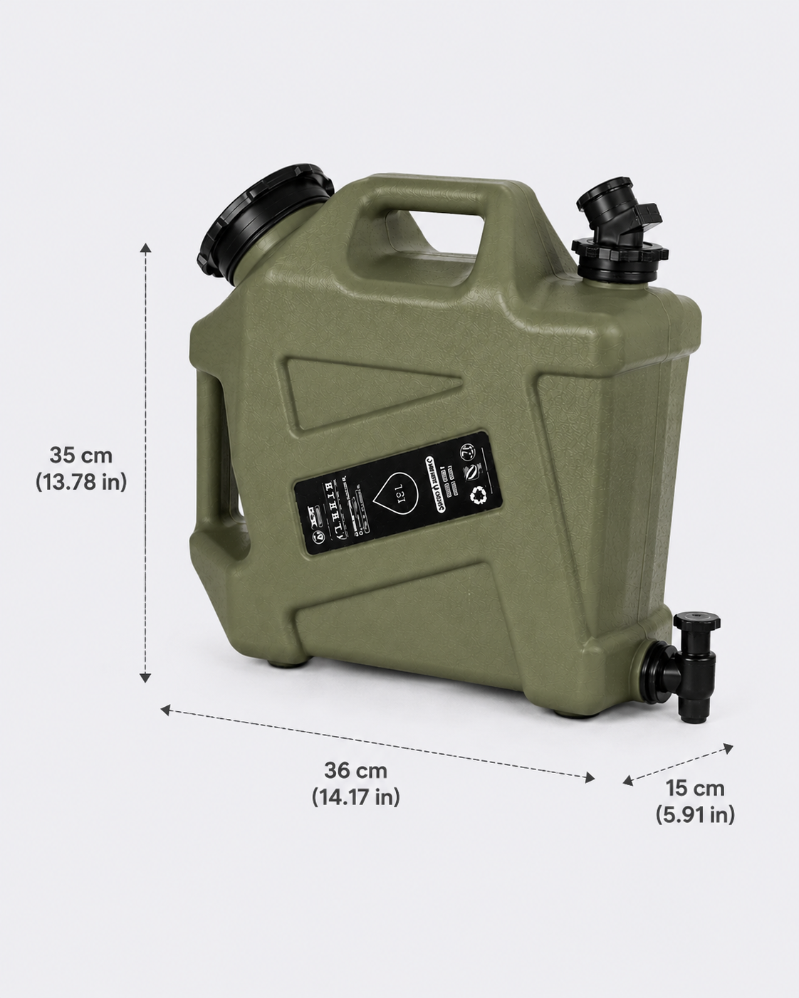 Seau eau camping 12L
