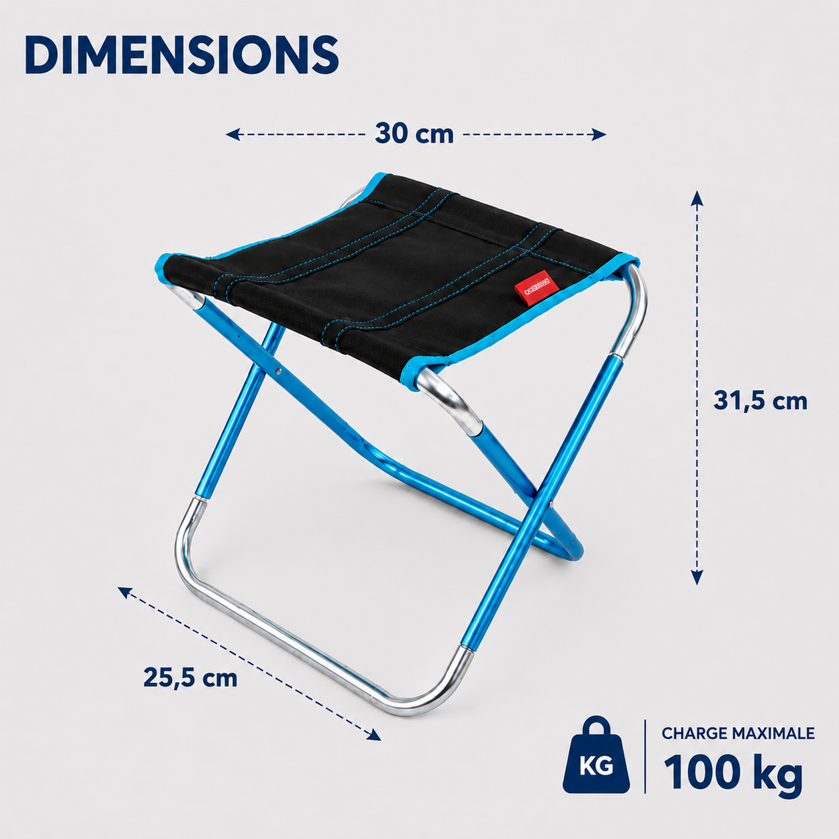 Tabouret randonnée pliant